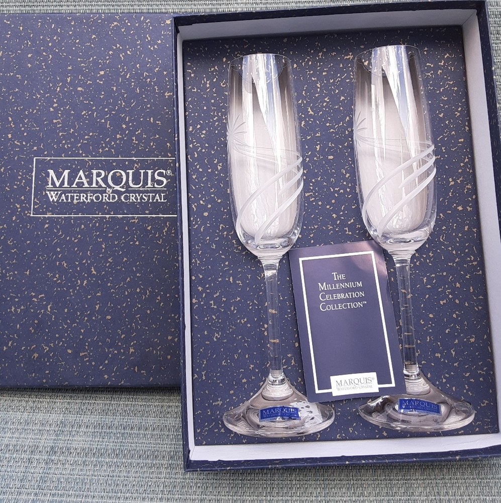 Waterford Crystal 20 yr anniversary flutes